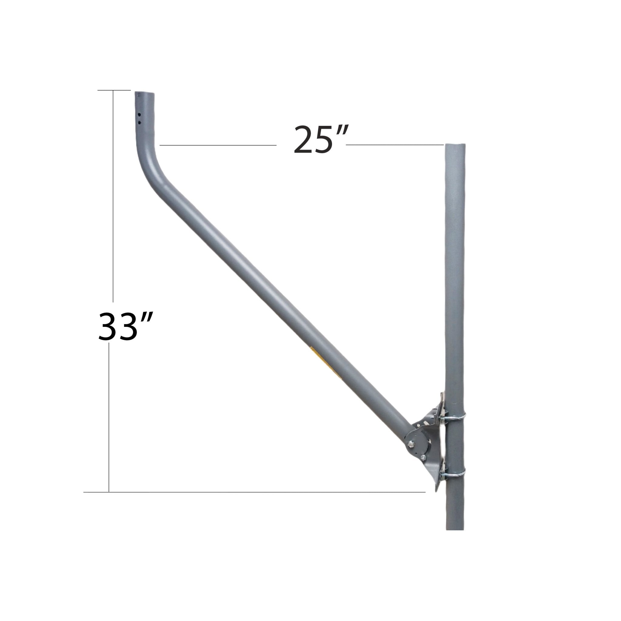 39" x 1 5/8" OD J - Mount with U - Bolt - V - Jaw Assembly - The Satellite Shop