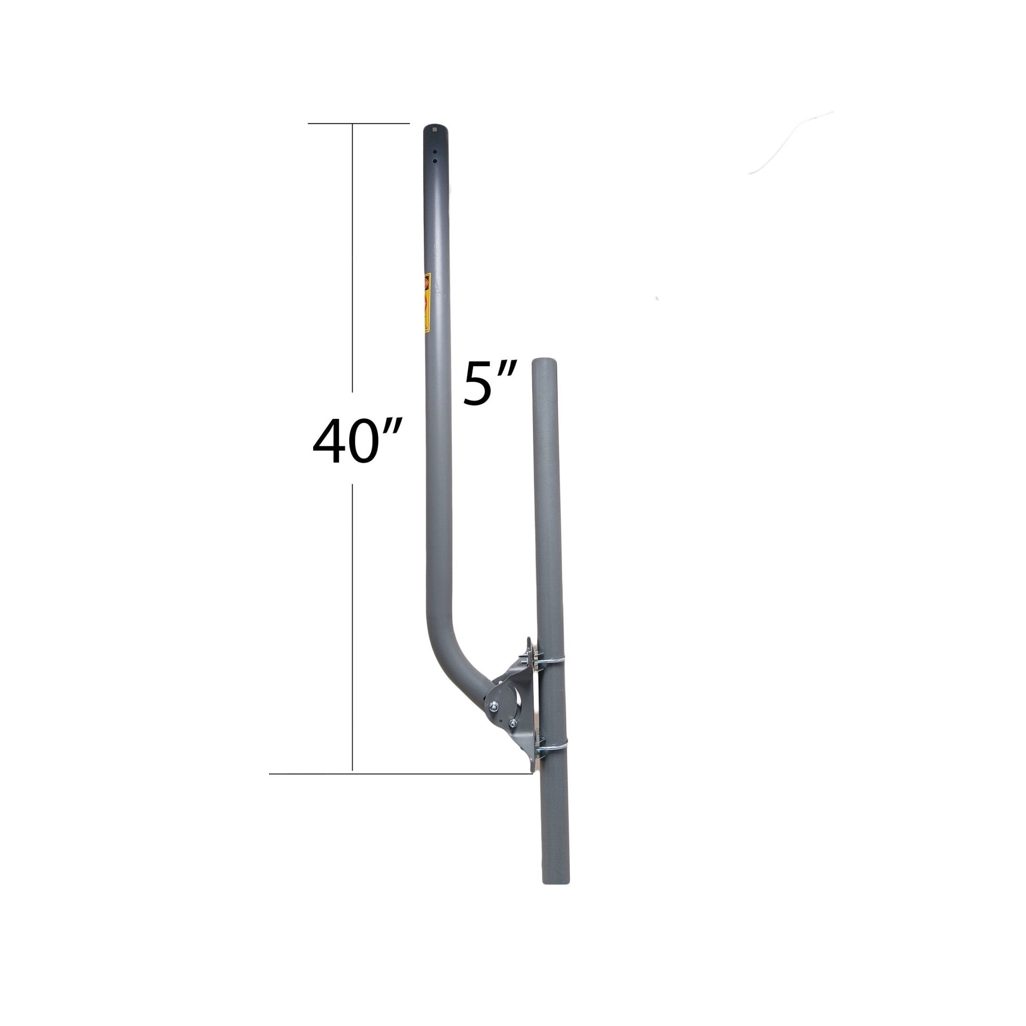 39" x 1 5/8" OD J - Mount with U - Bolt - V - Jaw Assembly - The Satellite Shop