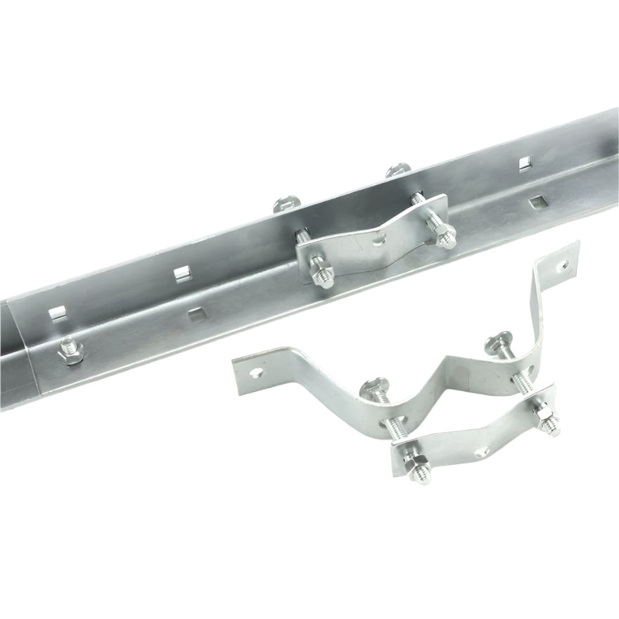 EZ Mount 45" - 60" Wide Adjustable Eave Mount for 1 1/4" to 2" OD Mast (EZ31) - The Satellite Shop