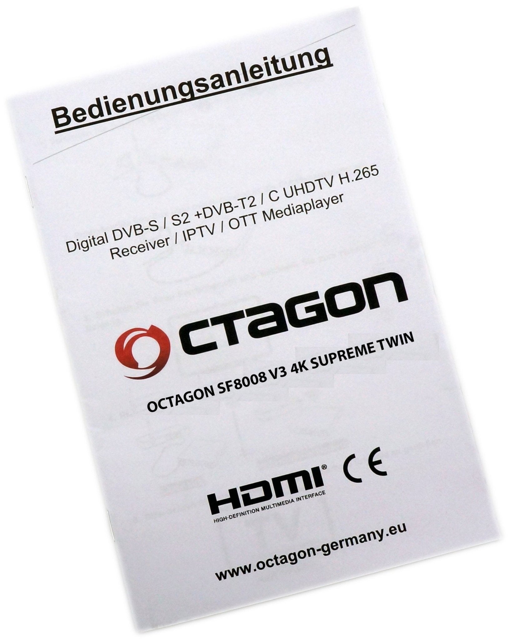 OCTAGON SF8008 V3 SUPREME 4K UHD E2 DVB - S2X TWIN (DUAL OS) - The Satellite Shop