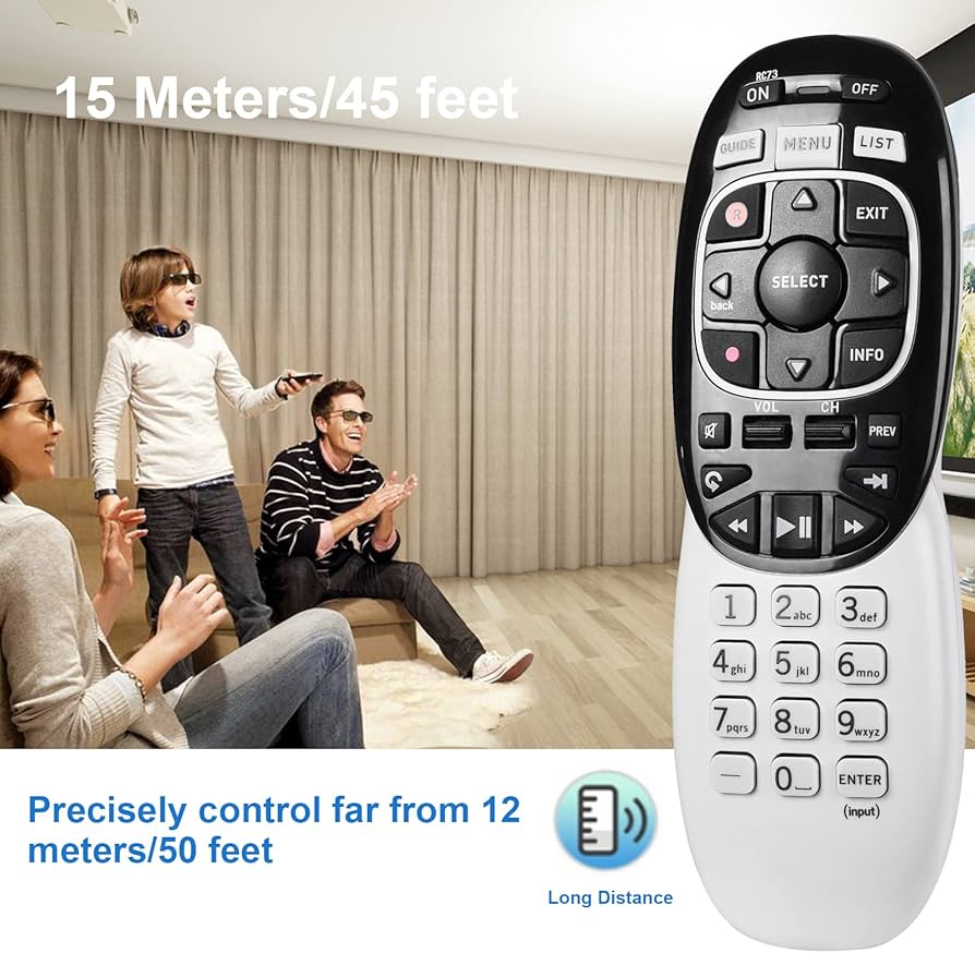 DirecTV RC73 IR/RF Genie Remote Control - Universal Replacement for HR44, HR54, C41, C51, C61 - The Satellite Shop
