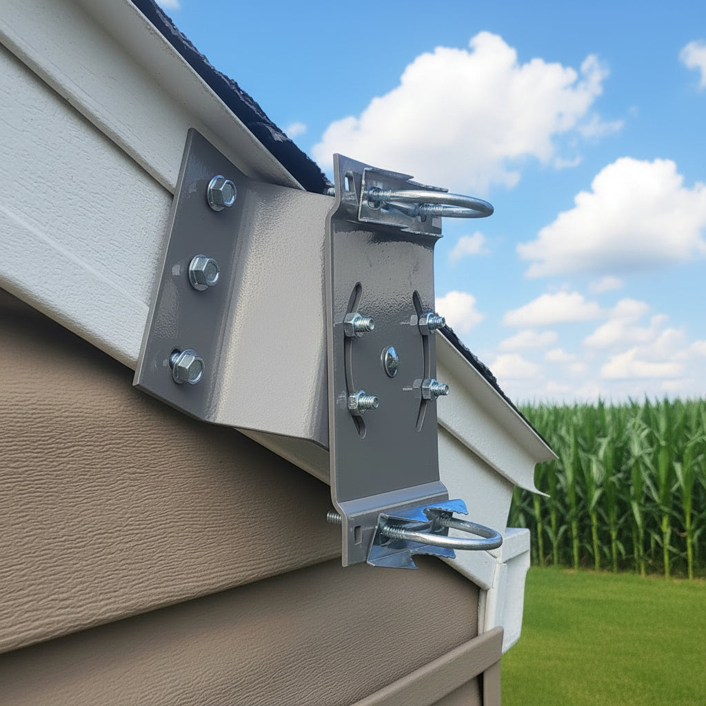 Facia Bracket Eave Mount Kit – U Bolt, V Jaw & Lag Bolts
