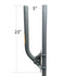 22" x 1 5/8" OD J - Mount with U - Bolt - V - Jaw Assembly - The Satellite Shop
