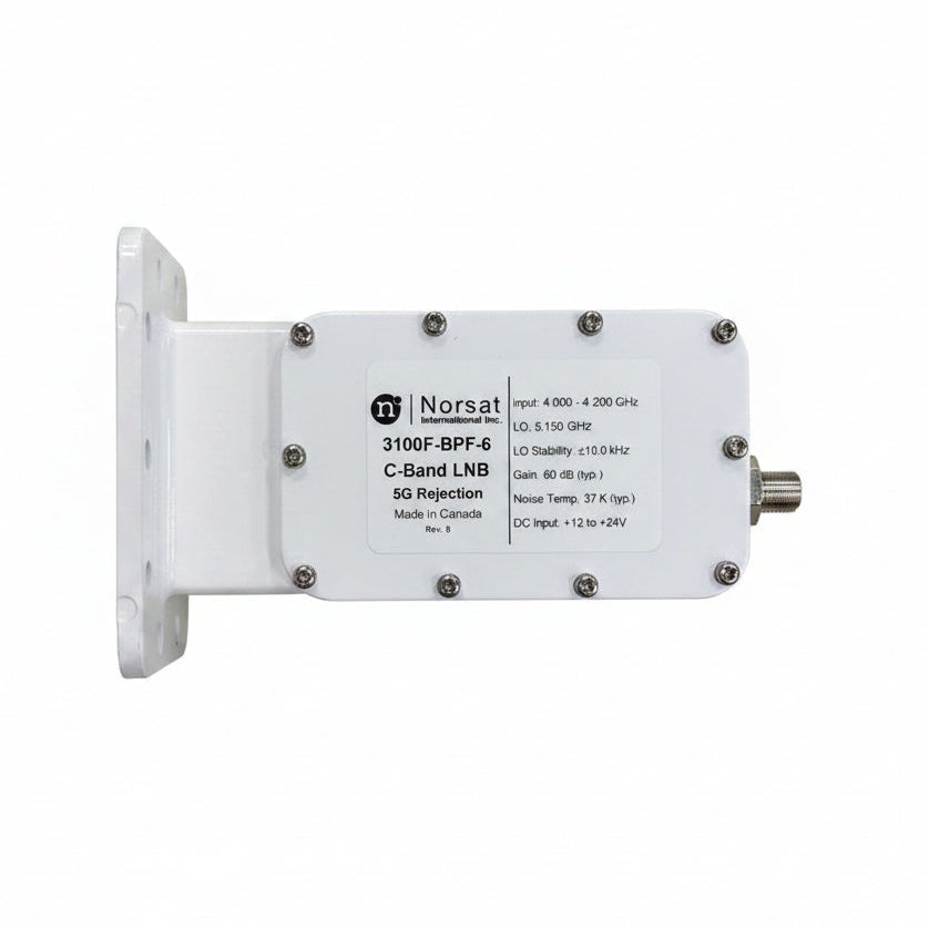 Norsat 3100F-BPF-6 C-Band LNB 4.0-4.2 GHz, ±10 kHz, 5G Filter