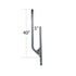 39" x 1 5/8" OD J - Mount with U - Bolt - V - Jaw Assembly - The Satellite Shop