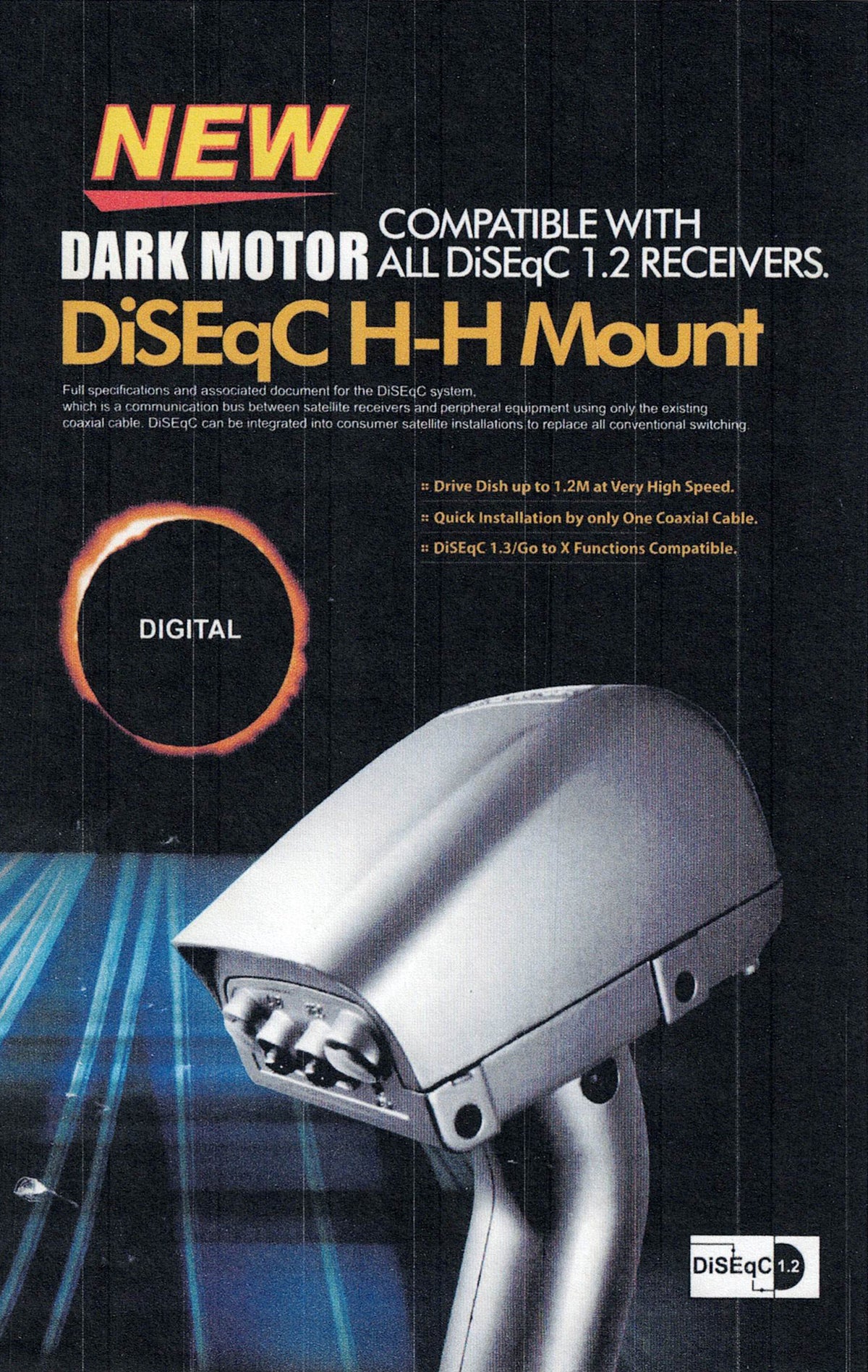 Opticum DM2800 Diseqc H-H Satellite Dish Motor and Mount