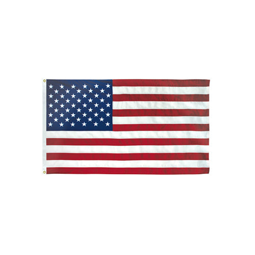 Polyester US Flag With Header And Grommets