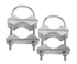 Antenna Mast Clamp V - Jaw Bracket U Bolts Pipe Mounting Hardware 2 Sets for5495 - The Satellite Shop