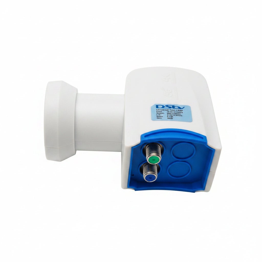 DSTV Universal FTA Twin LNBF 0.1dB — 3-Year Warranty - The Satellite Shop