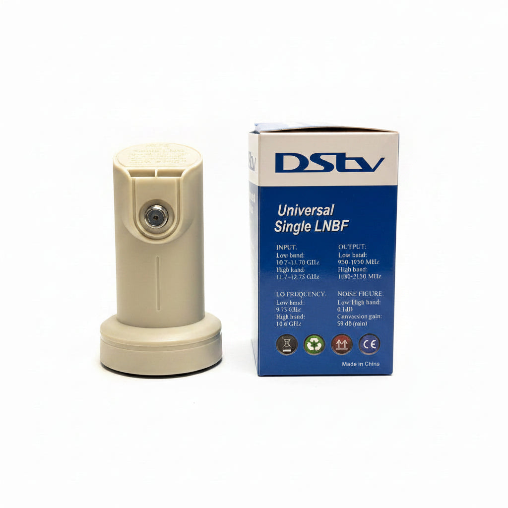 Universal Single FTA KU Band LNBF, 0.1dB — 3-Year Warranty