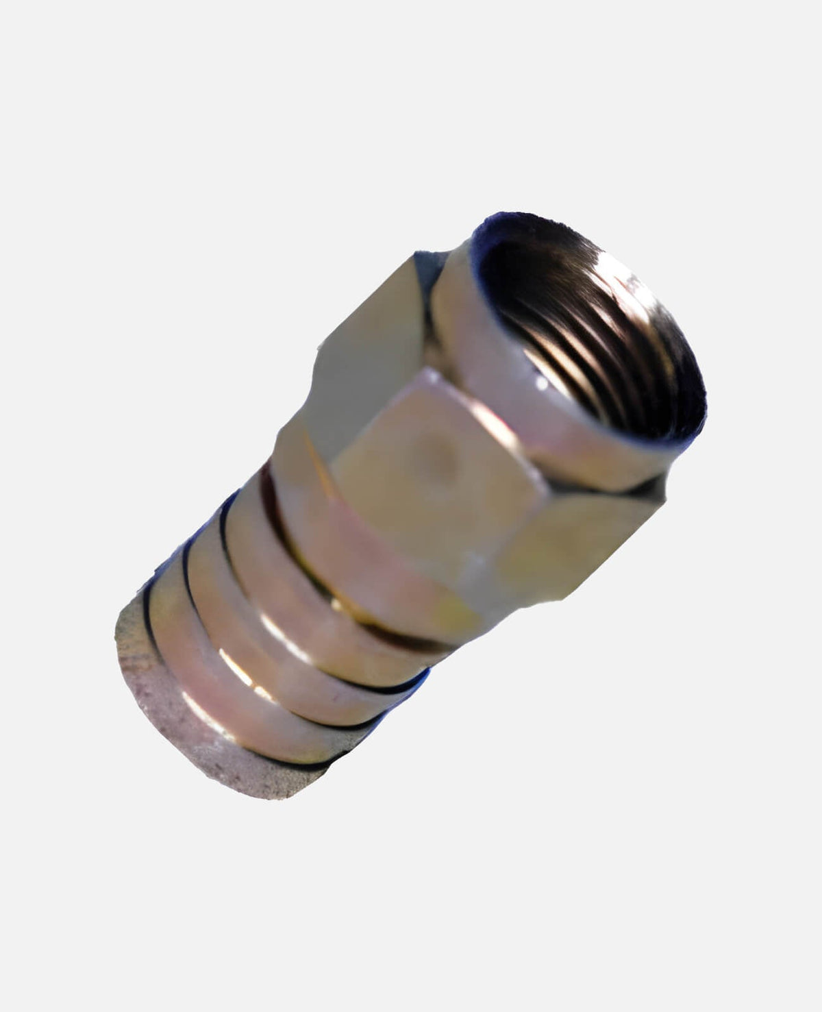 F Connector, Brass With O and Gel 100 Bag - The Satellite Shop