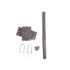 General Utility Swiveling Facia Eave Mount with 1 5/8" x 24" Mast U - Bolts and lags - The Satellite Shop