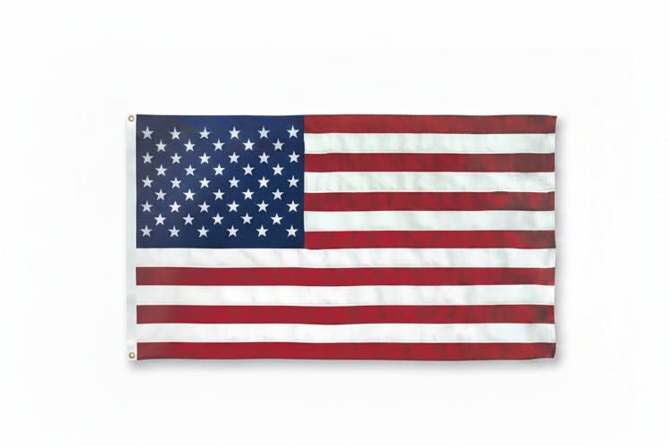 Heavy Duty Polyester US Flags – 5 Sizes – Brass Grommets – USA Made - The Satellite Shop