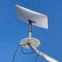 Low Profile 6" Starlink Roof Mount w Swivling Foot for V2 Square Dish - The Satellite Shop