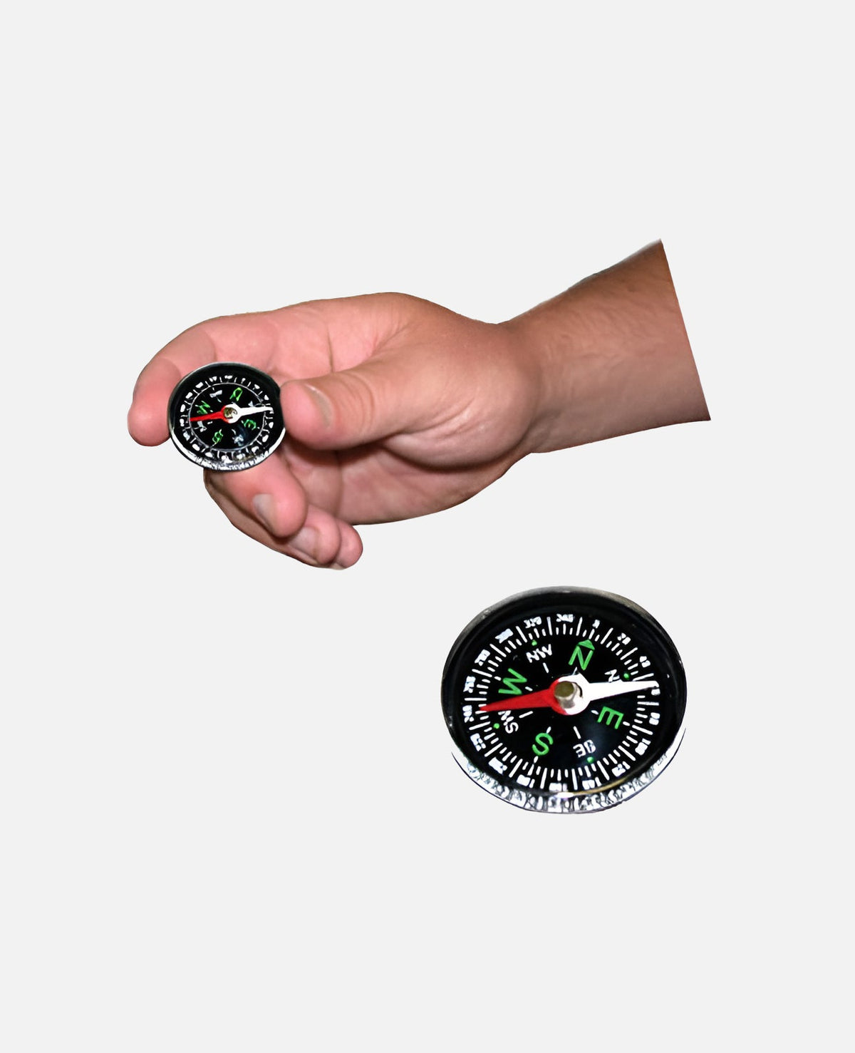 Mini Compass Clear Liquid filled Small Portable Outdoor 32mm DIAMETER - The Satellite Shop