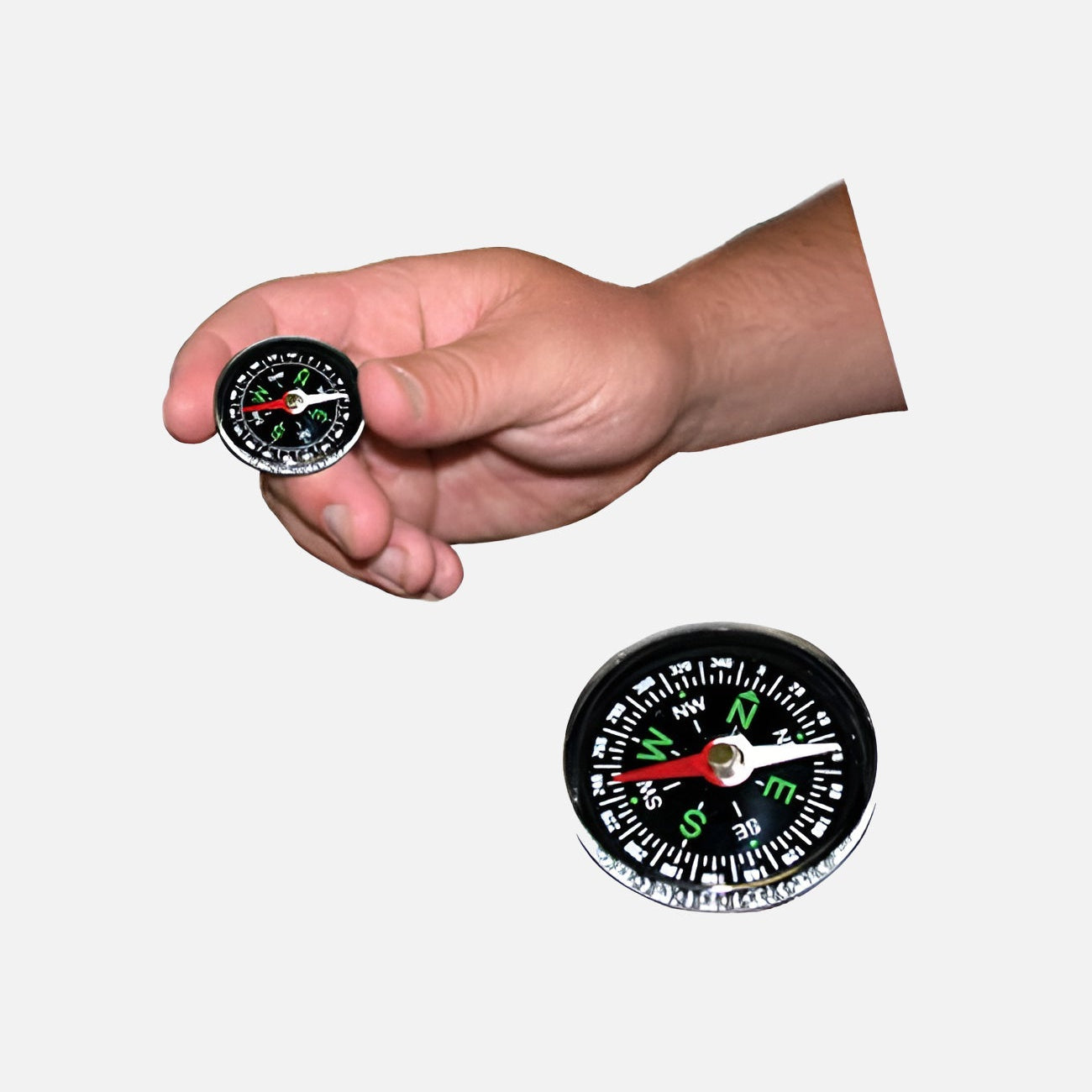 Mini Compass Clear Liquid filled Small Portable Outdoor 32mm DIAMETER - The Satellite Shop