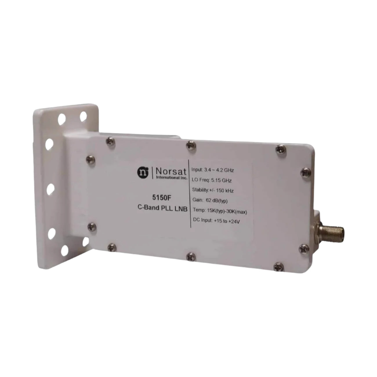 Norsat 5150F C - Band PLL LNB,+/ - 150 kHz,  F - Type Connector - The Satellite Shop