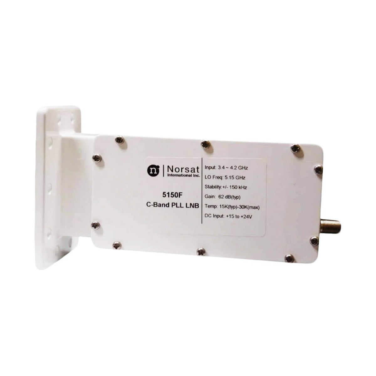 Norsat 5150F C - Band PLL LNB,+/ - 150 kHz,  F - Type Connector - The Satellite Shop