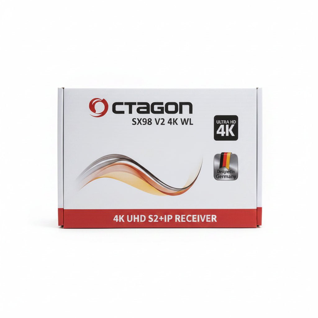 Octagon SX98 V2 4K UHD Sat Receiver - WiFi 5, Linux, PVR - The Satellite Shop