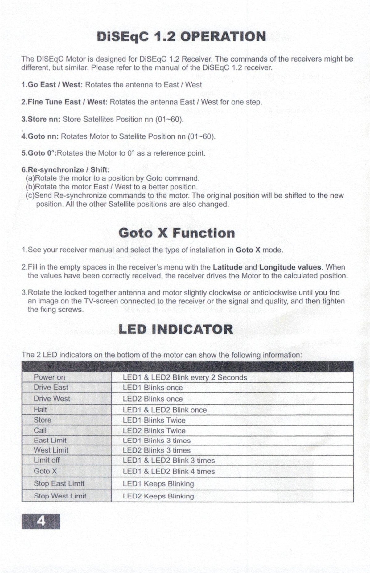 Opticum DM2800 Diseqc H - H Satellite Dish Motor and Mount - The Satellite Shop