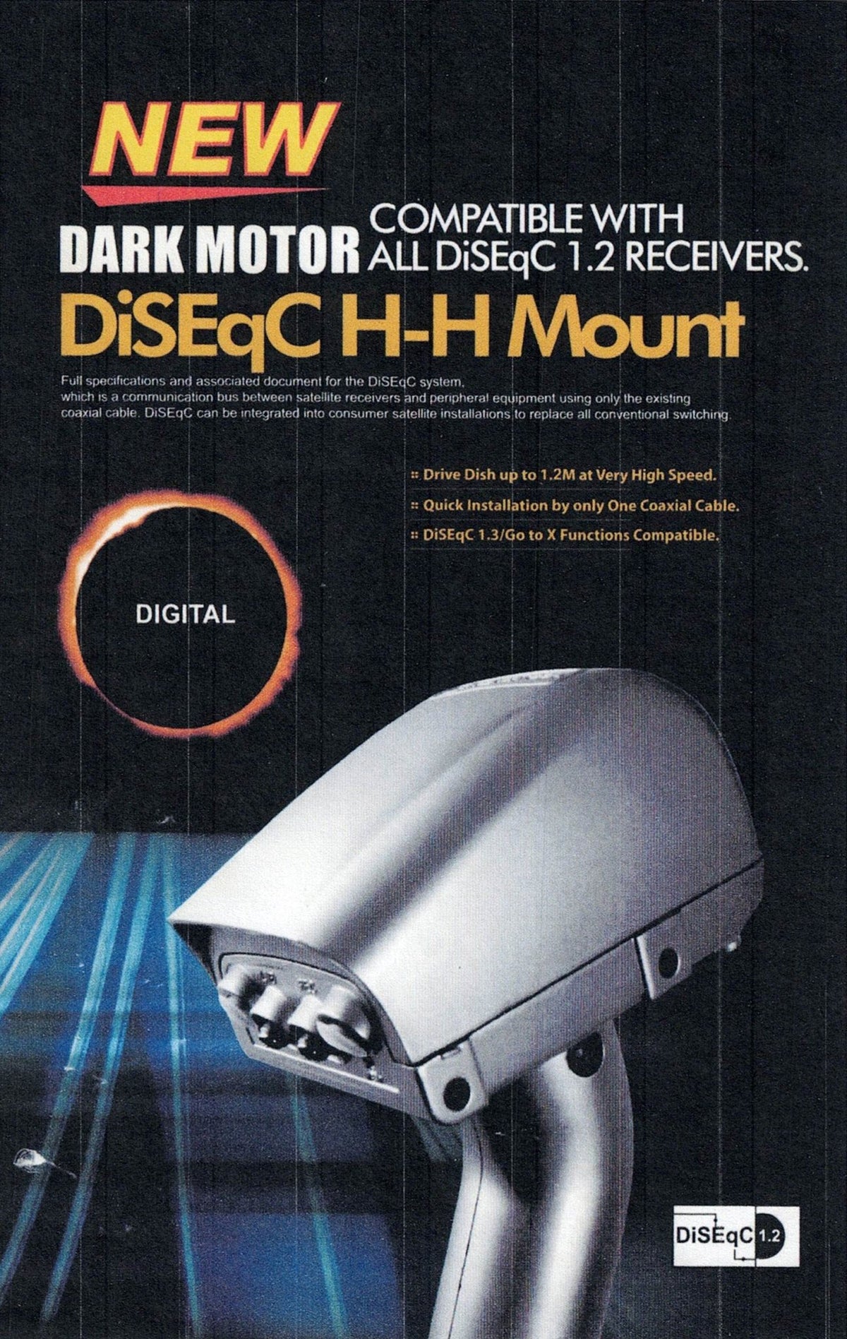 Opticum DM2800 Diseqc H - H Satellite Dish Motor and Mount - The Satellite Shop