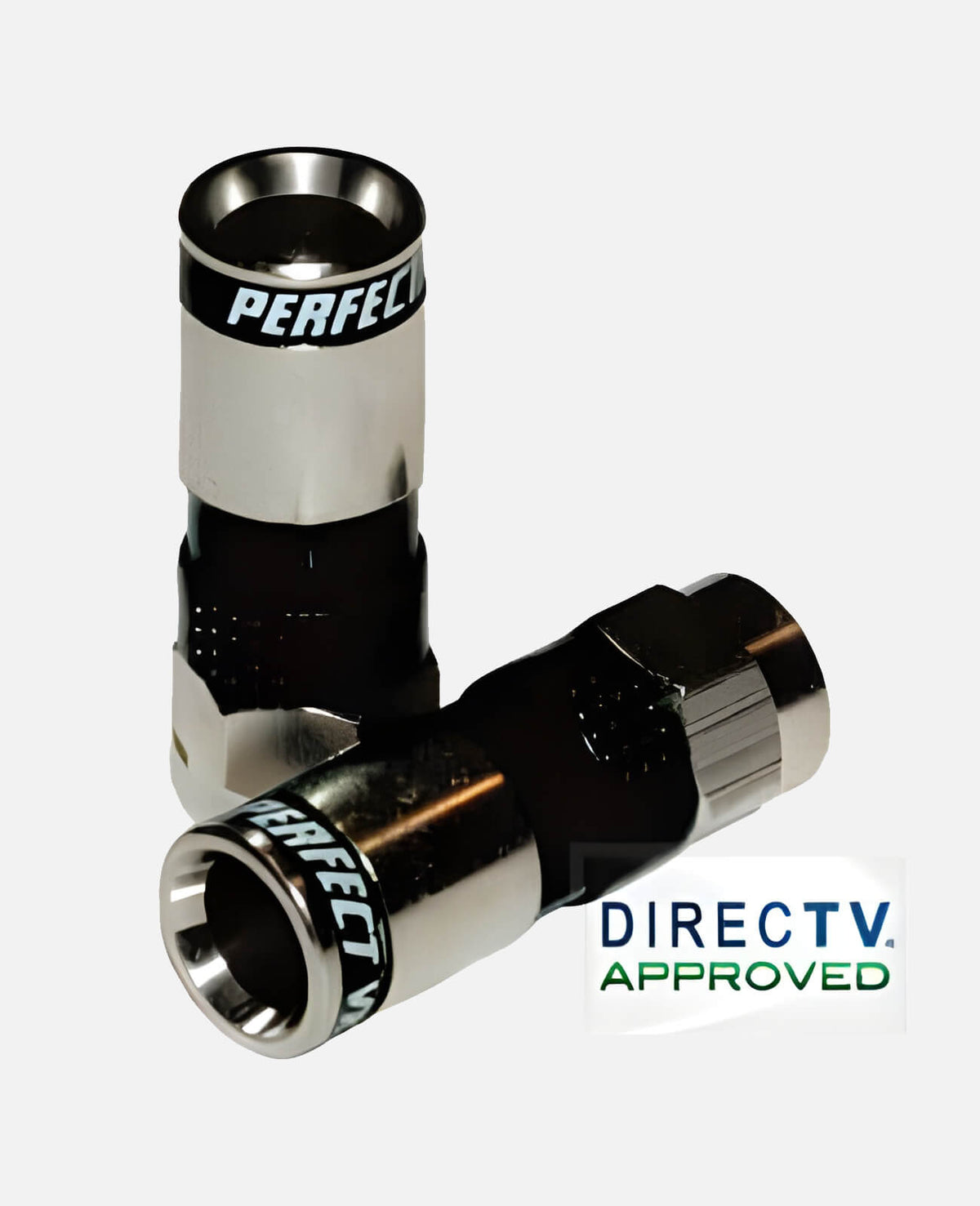 Perfect Vision Ridgeloc 360 PV6 - PV RG6 F Compression Connectors, Directv Approved, 50 fittings - The Satellite Shop