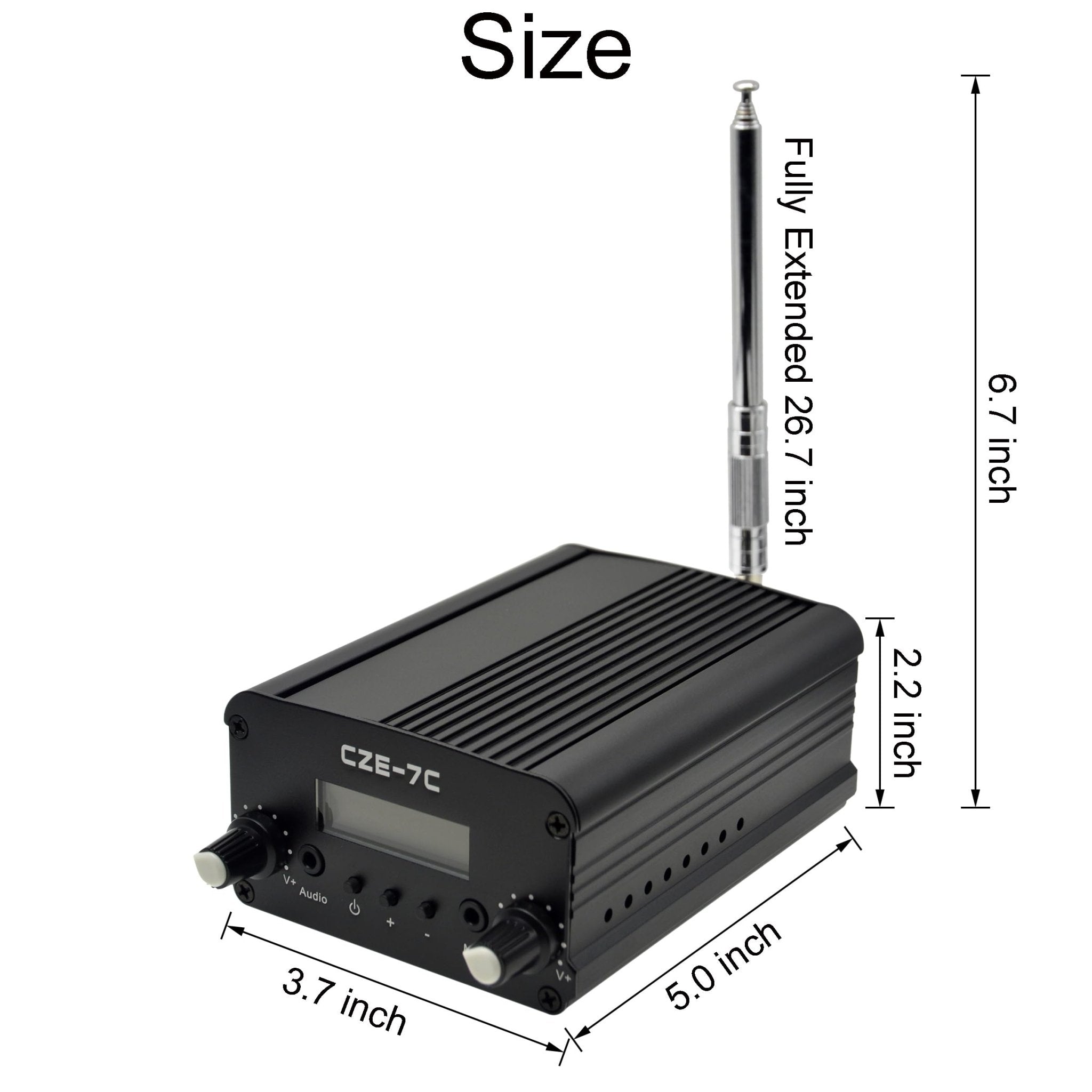 Powerful 7W Long Range FM Transmitter – Broadcast Your Sound! - The Satellite Shop