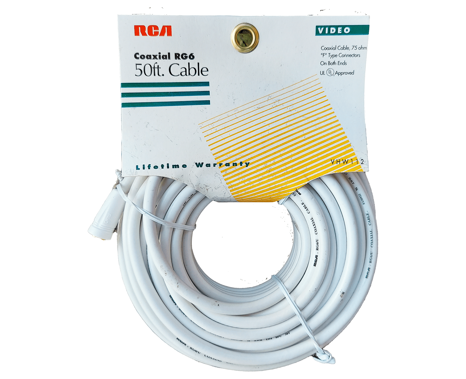 RCA RG6 Coaxial Cable, 75 Ohm, F Type Connectors, UL Approved, Lifetime Warranty - The Satellite Shop