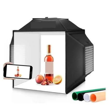 40cm Photo Box Studio Kit – 72W 5500K LED
