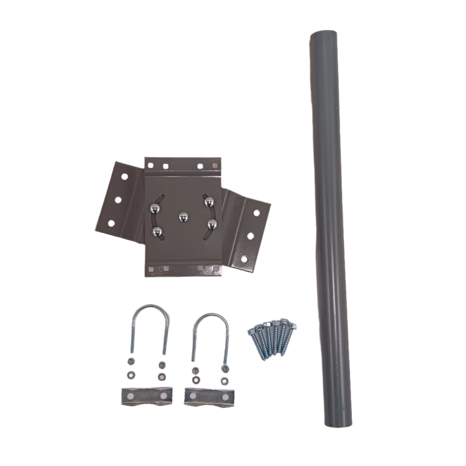 Swiveling Facia Eave Mount Bracket with U - Bolts and 1 5/8