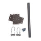Swiveling Facia Eave Mount Bracket with U - Bolts and 1 5/8" x 24" Mast - The Satellite Shop