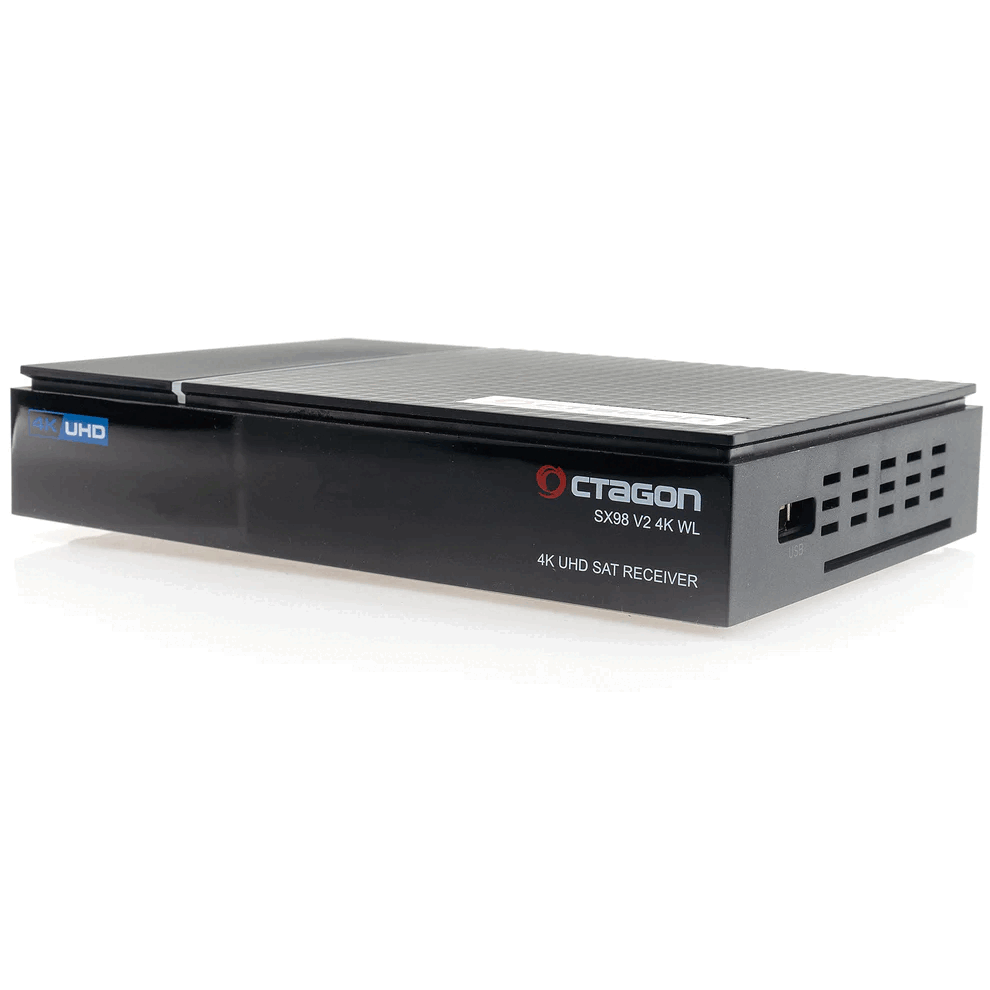Octagon SX98 V2 4K UHD Sat Receiver - WiFi 5, Linux, PVR