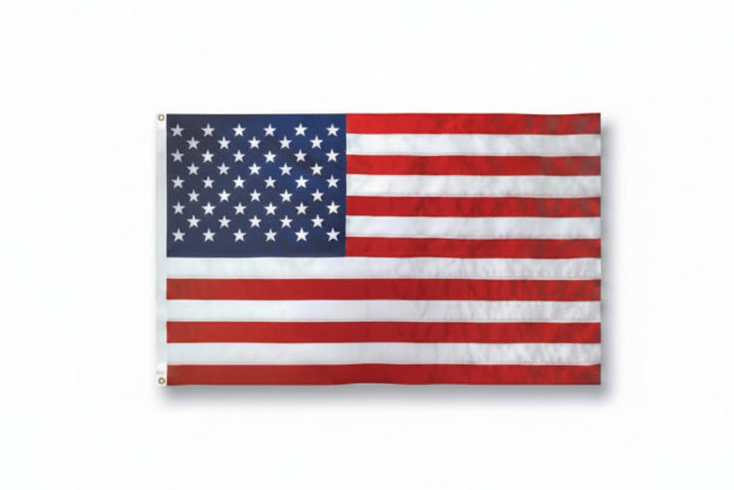 US Flag – Nylon with Brass Grommets – 5 Sizes – Made in USA - The Satellite Shop